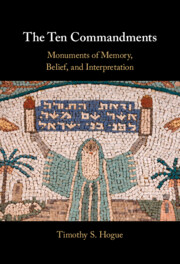 Photo Of Book Cover For The Book Entitled The Ten Commandments Monuments Of Memory, Belief, And Interpretation