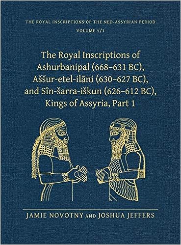Photo Of Book Cover For The Book Entitled Royal Inscriptions Of Ashurbanipal Volume One